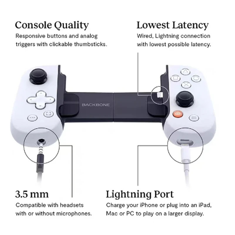 For Sony Backbone one controller is suitable for iPhone/PS5/Xbox/PC streaming MFI mobile game controllers