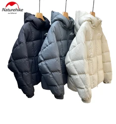 NaturehikeThick Down Jacket Men Plush Thick Warm Jacket Hoodies Centre Fashion Down Jacket Streetwear Clothing