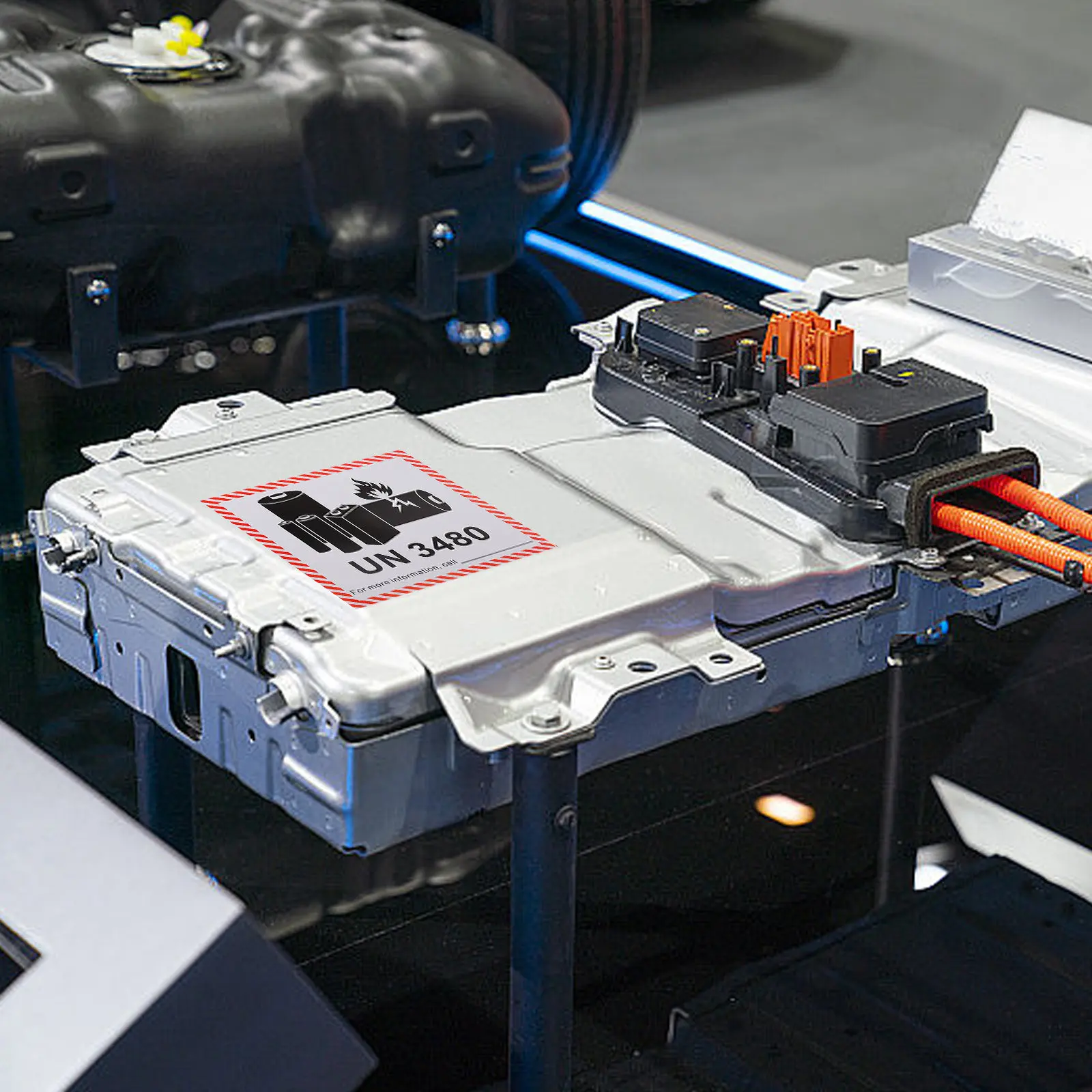 

100 шт. предупреждающих этикеток для батарей: безопасная упаковка и транспортировка