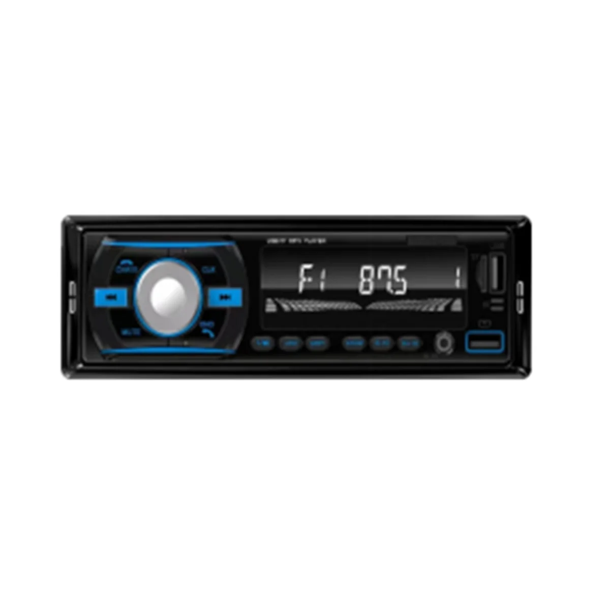 

Car Colourful Lights Radio Autoradio Stereo Receiver FM Aux 12V In-Dash 1Din Bluetooth MP3 Multimedia Player