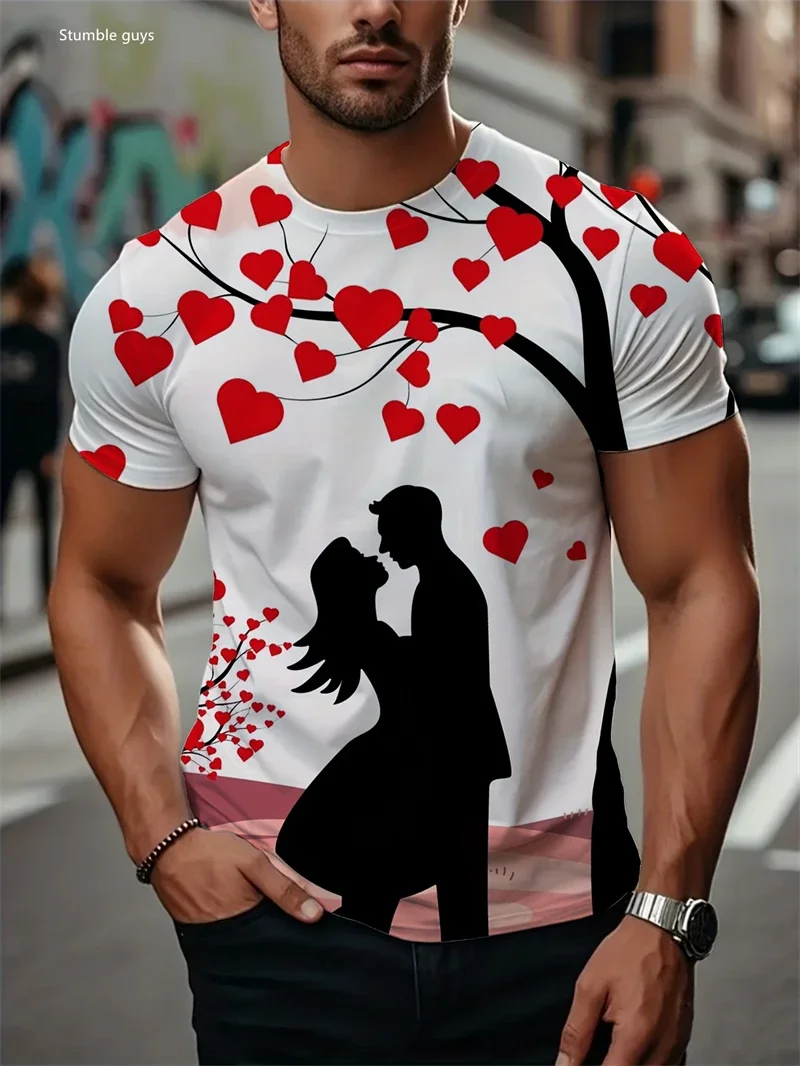 Men's Fashion Casual T-Shirt Summer Anime Pattern Loose Short Sleeve Lightweight Comfortable Oversized Sports Jersey
