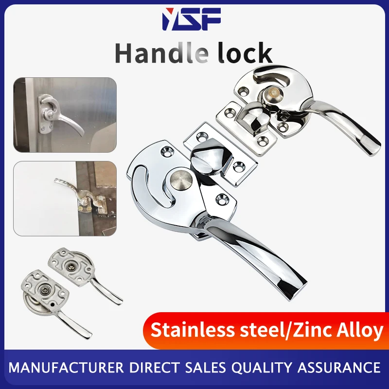 304 Stainless Steel Door Knob, Hermetically Sealed Handle Enclosure Sound Insulation Equipment Door Buckle Hand Compression Knob