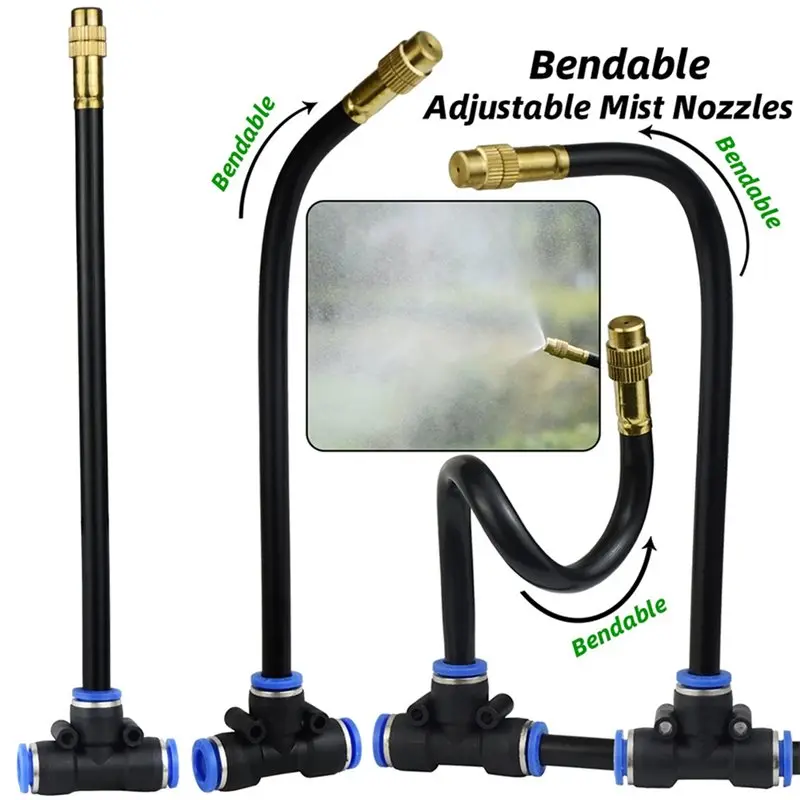8Mm Misting Cooling System Atomizer Sprayer Outdoor Garden Irrigation Watering
