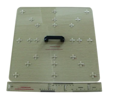 fabric shrinkage template ruler