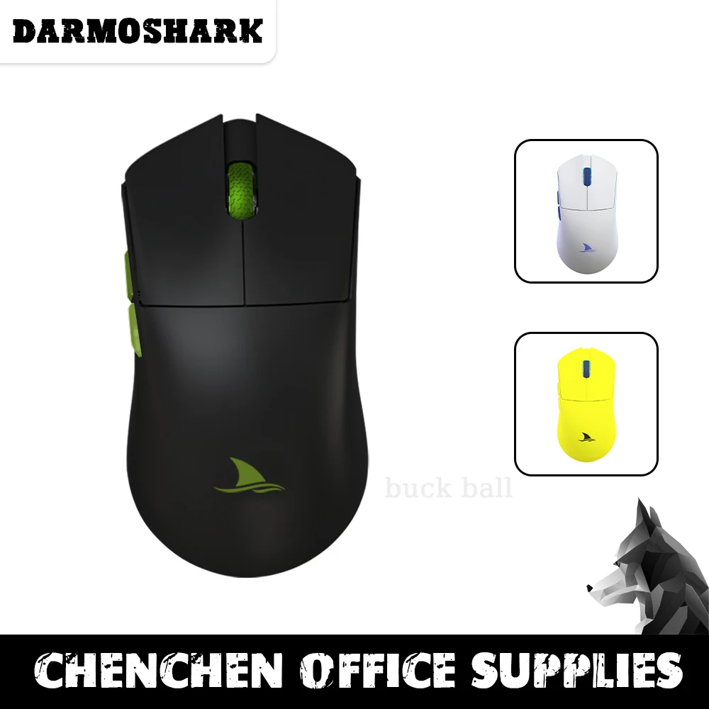 

Darmoshark M3-4k Wireless Mouse 3-Mode Bluetooth Gamer Lightweight Optical PAW3395 26000DPI TTC Switch Mouse For Computer Laptop