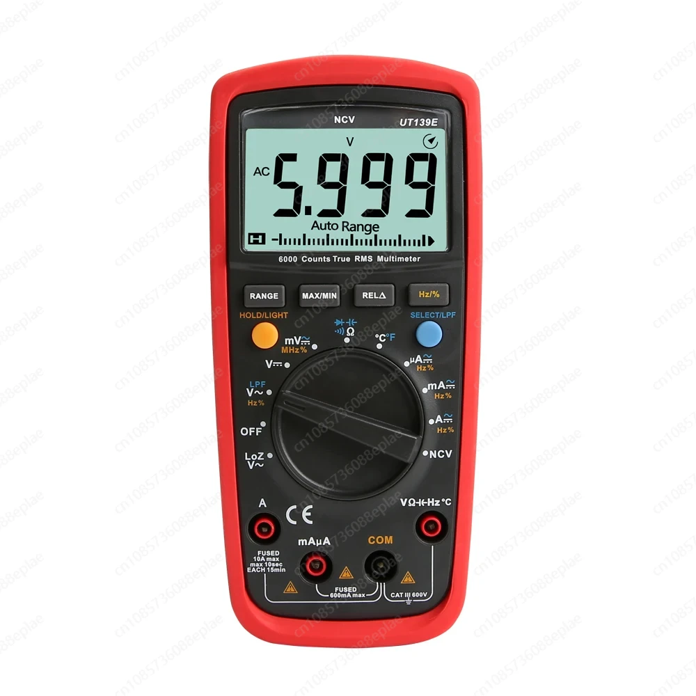 UT139E True RMS Digital Multimeter Temperature Probe LPF pass filter LoZ LoZ (low impedance input) function/Temperature