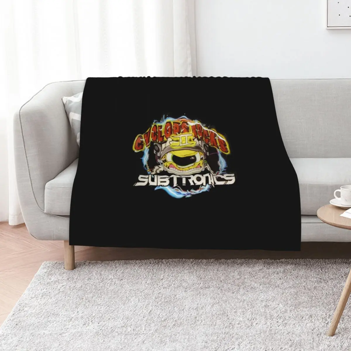 subtronics - Cyclops Rocks Throw Blanket Warm Flannel Blanket for Couch Chair Bedroom