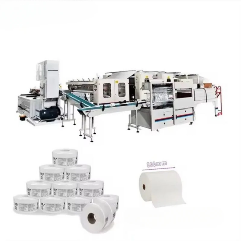 Full Automatic Maxi Roll Toilet Tissue Paper Industrial Paper Roll with Color Glue Lamination Production Line