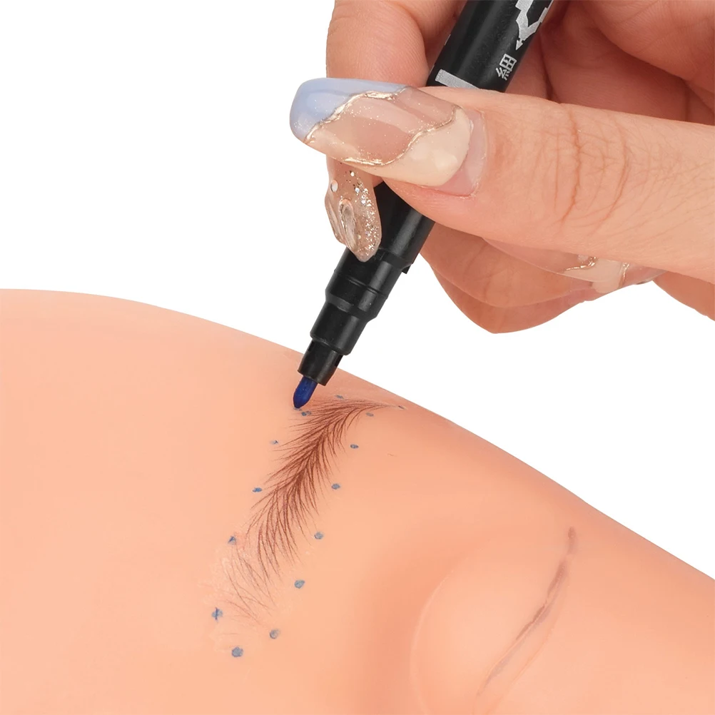 5 stuks make-up positie mapping pen transparante tattoo wenkbrauw marker voor nauwkeurige tekening salon beauty tool