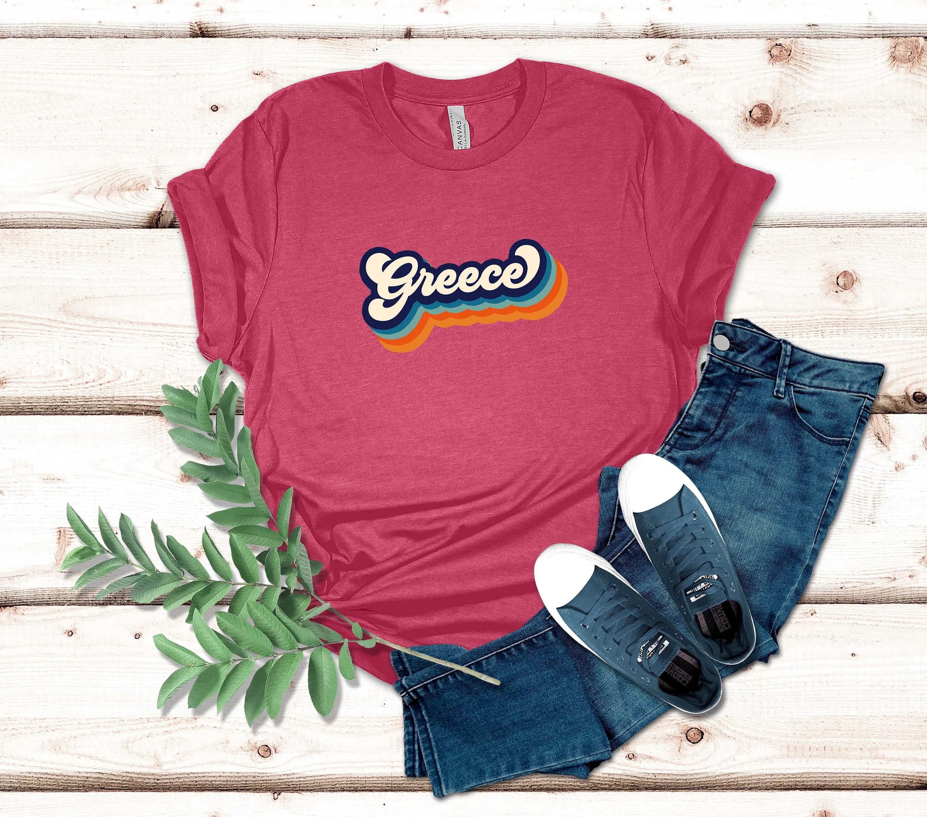 Greece Retro T Shirt Show Your Love For With Our Exclusive Soft And Comfortable Perfect Lovers