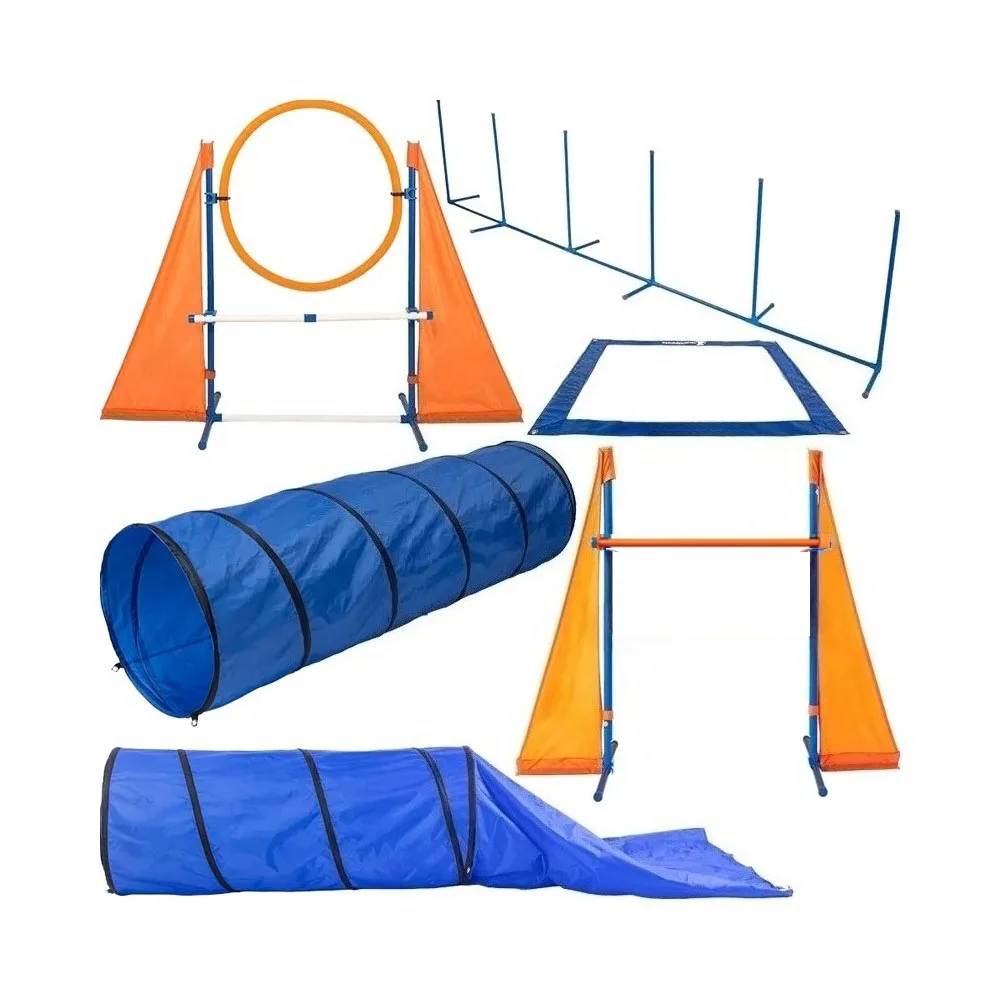 

Premium Plastic PVC Dog Agility Training Equipment Unique Obstacle Course Backyard Set For Indoor Pet Training Custom Weight