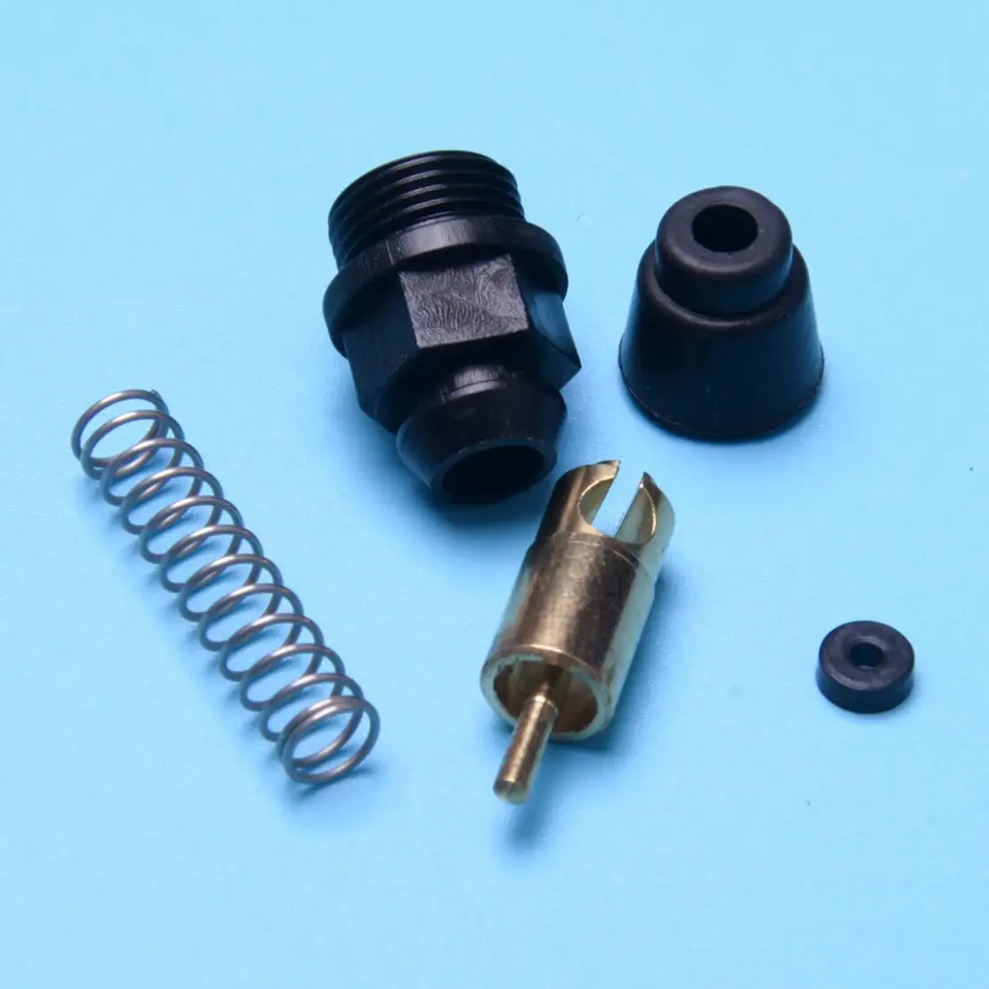 1 Set Motorcycle Carburetor Carb Starter Choke Plunger Kit Fit For Mikuni TM36 TM40 HS40 HSR Choke Nut Spring Guide 640-12001