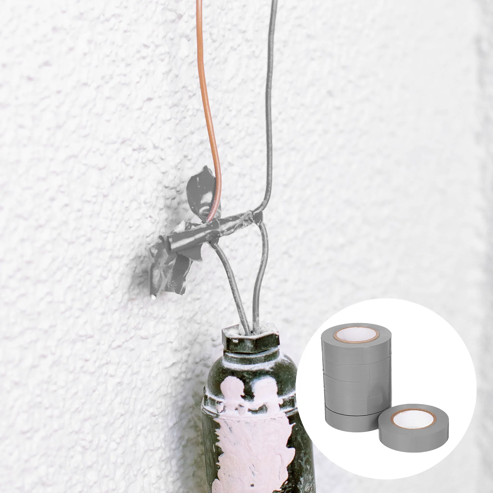 6 لفات شريط عزل مقاوم للماء 20 متر أشرطة كهربائية مقاومة للرذاذ لأسلاك السيارات الداخلية والخارجية الاستخدام الصناعي درجة حرارة عالية #3