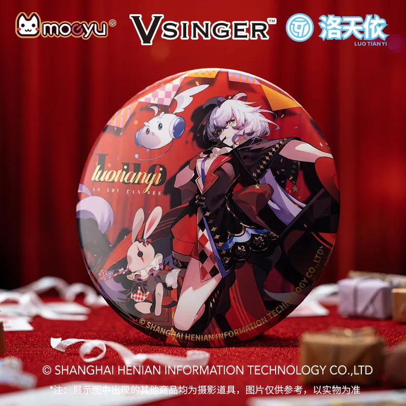 Moeyu As You Can See LUO TIAN YI Badge V-Singer 150x150mm Figure Stand Vocaloid Cosplay Large Anime Badges Pins