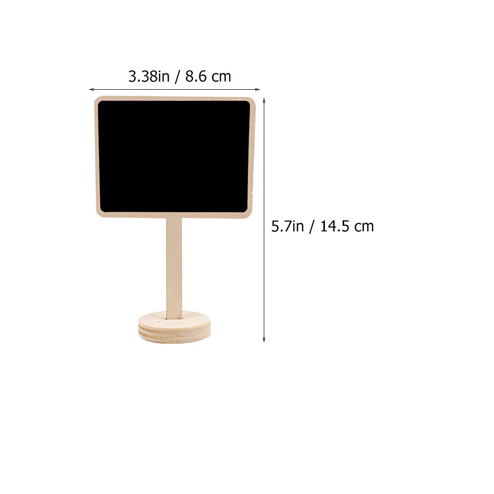 

4pcs Small Blackboard Wooden Message Board Display For Home Kitchen Wedding Party Reusable Mini Note Board Sign Bulletin Decor