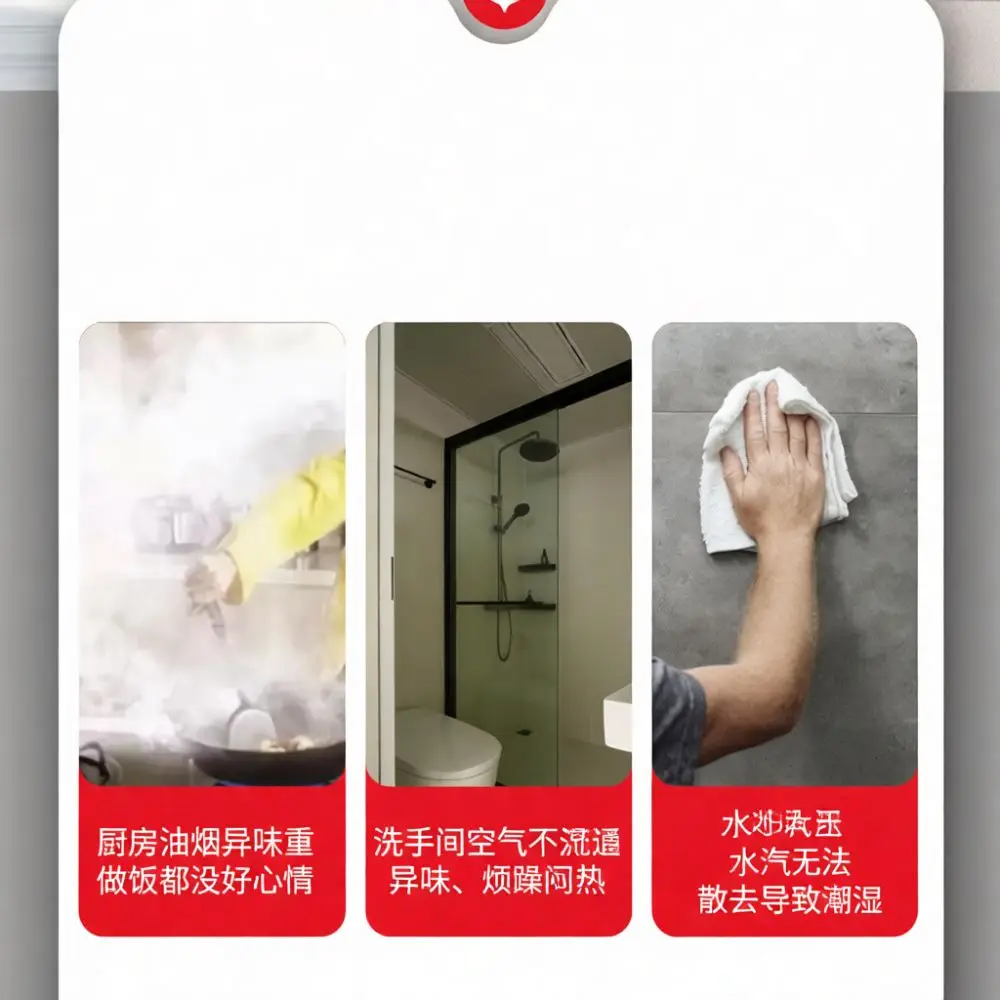 Flush Mount Ceiling Exhaust Fan Kitchen Bathroom Duct Ventilation Quiet Powerful Blower Inline Air Extractor Vent Unit