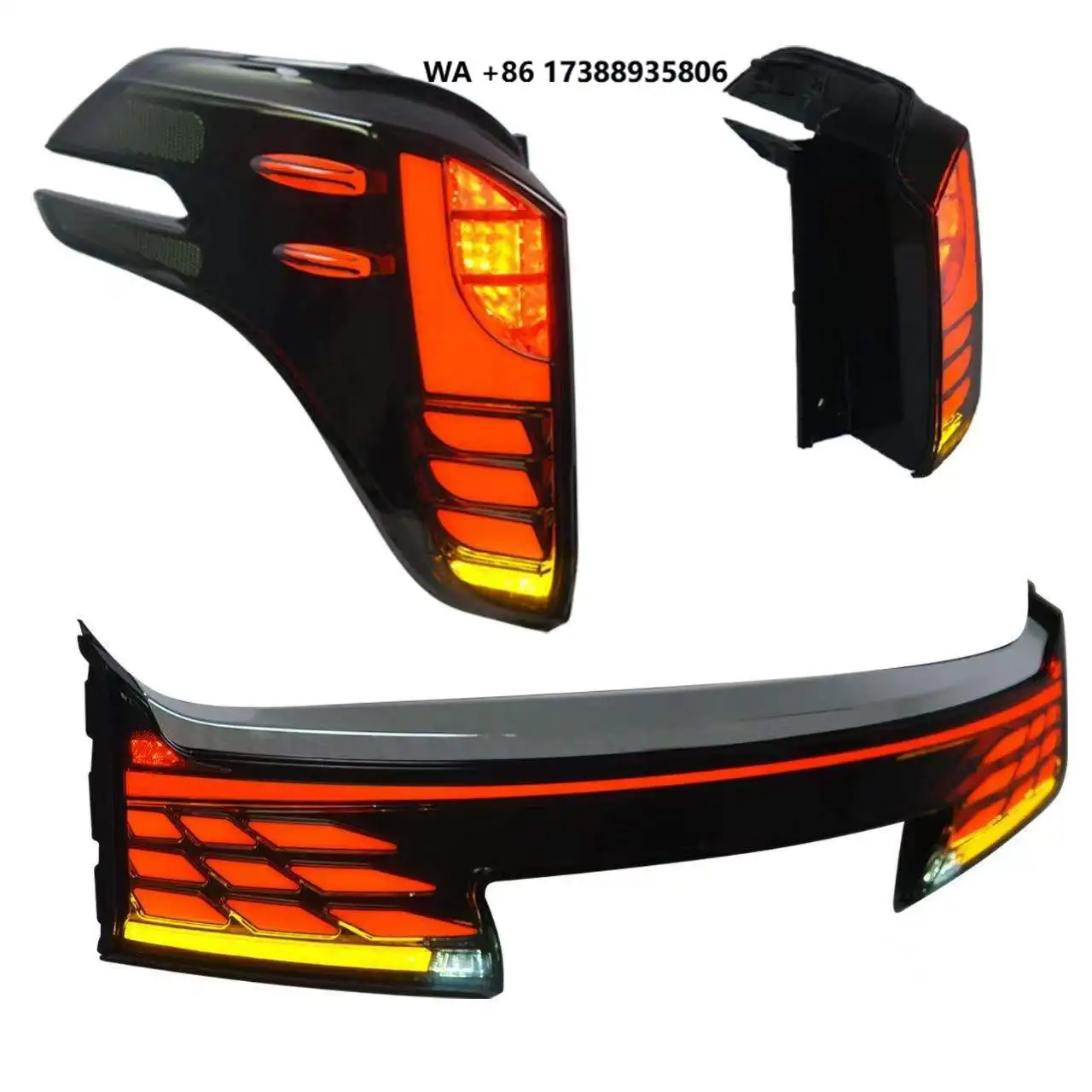Running Through Taillight for 30/35 Series Upgrading to 40 Luxury Taillamp for Business Car Tuning Accessories MPV Modification