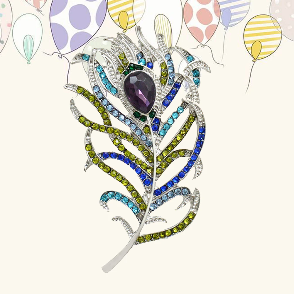 

Shaped Brooch Pin Crystal Breastpin Jewelry for Wedding Banquet Party (X2137 Silver)