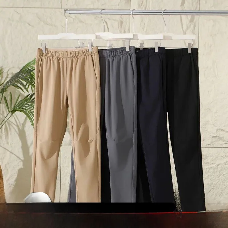 

Ультратонкие легкие мужские брюки Tech 3D Cut с эффектом ледяного охлаждения, быстросохнущие, эластичные, повседневные, прямого кроя, модные