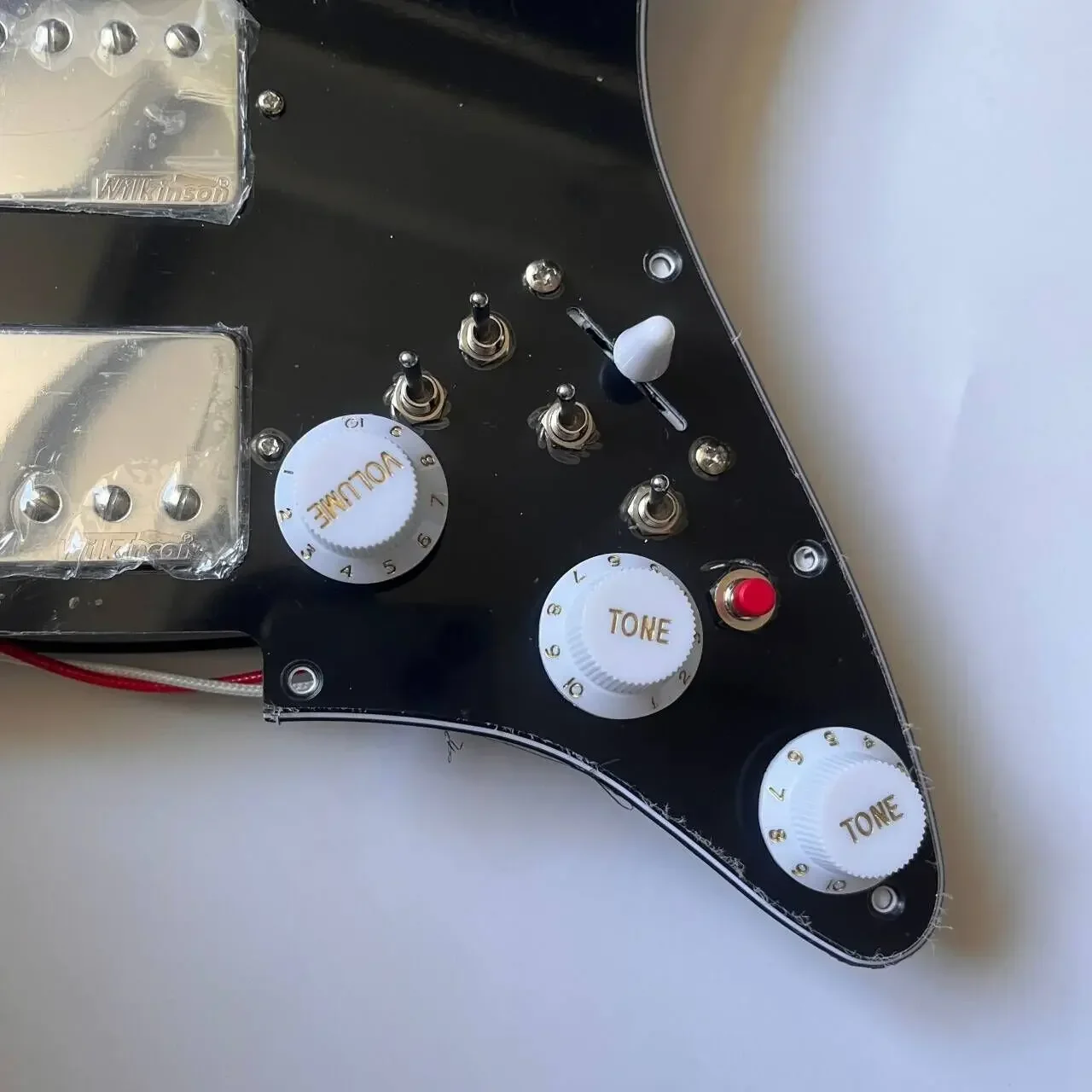 Upgrade Prewired HHH Guitar Pickguard Coil Split Switch 3 PCS Humbucker Alnico V Pickups for ST Electric Guitar