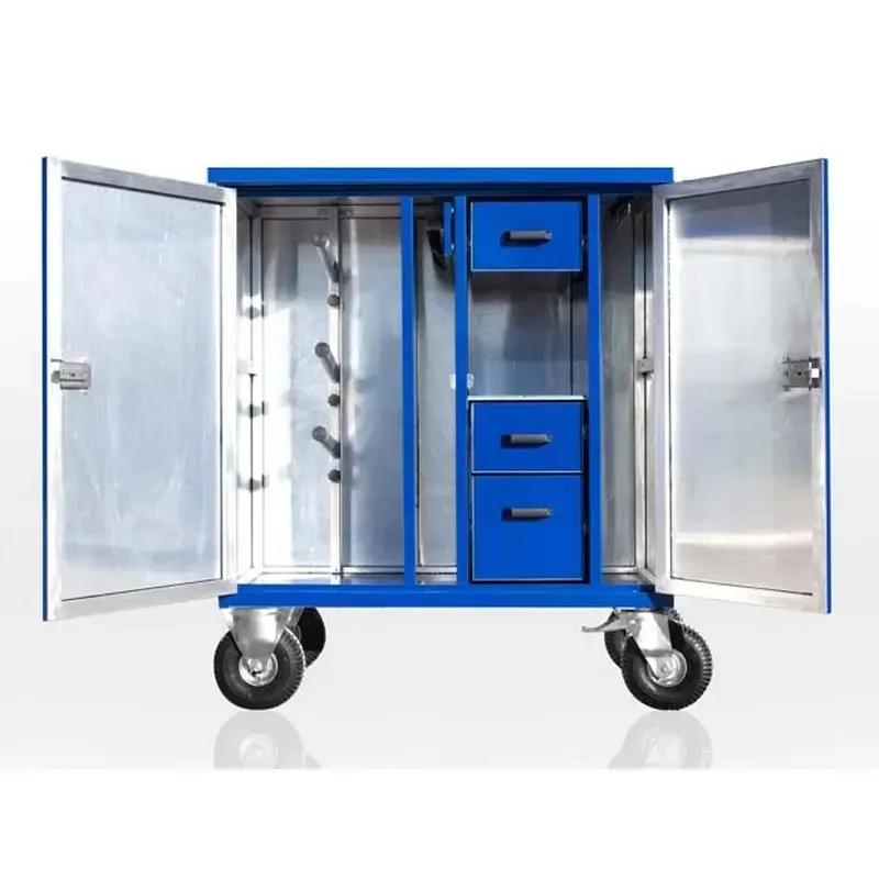 Aluminum Portable Steel Harness Box/Double Door Harness Storage Box