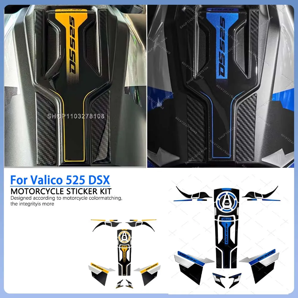 

Motorcycle Accessories Tank Pad Protective Decal Kit Waterproof 3D Epoxy Resin Sticker for Voge Valico 525 DSX DS525X 2023 2024