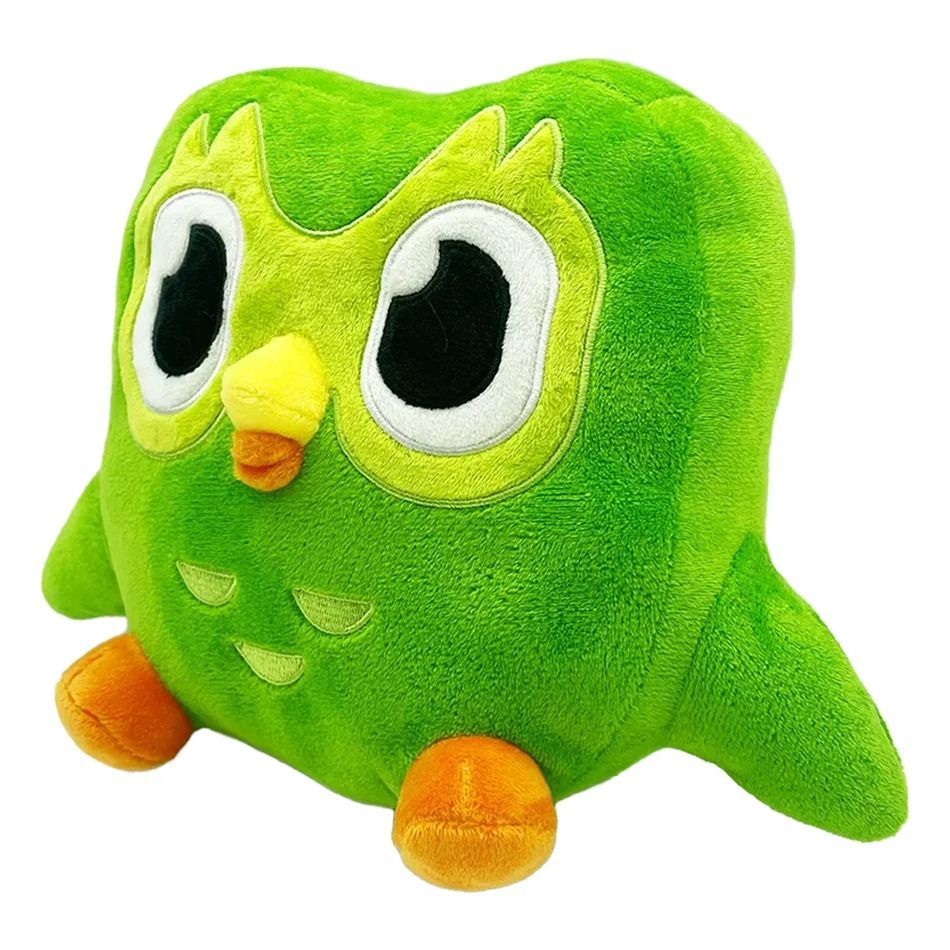HOT Green Duolingo Owl Plush Toy Duo Plushie Of Duo The Owl Cartoon Anime Owl Doll Soft Stuffed Animal Toy Children Birthday