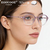 Women TR90 Glasses Prescription Glasses Anti Blue Light Aspherical Myopia Hyperopia Progressive Lenses Reading Oval Eyewear