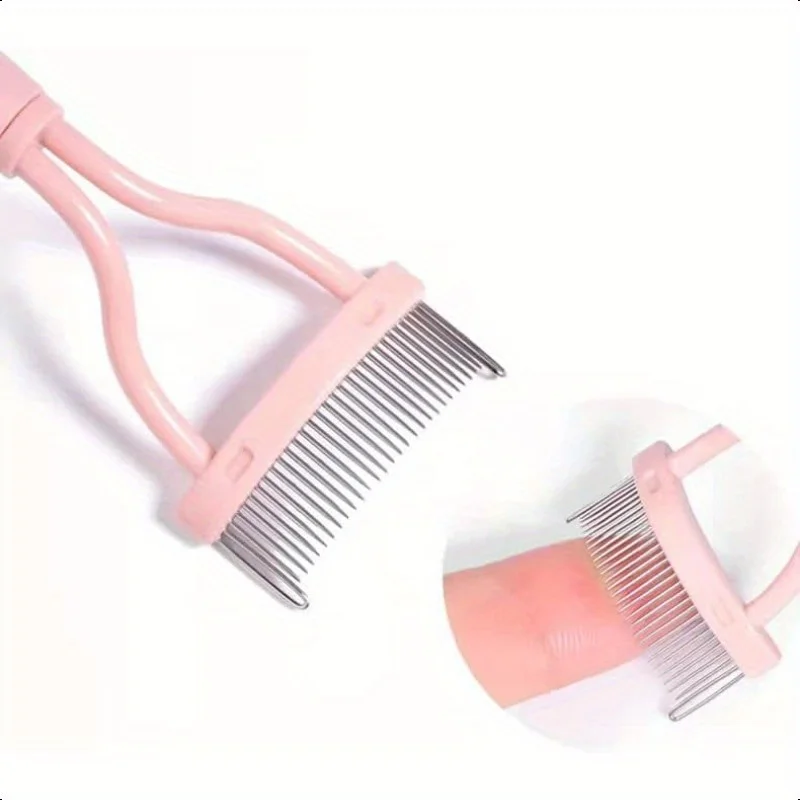 New In Eyelash Separator Metal Teeth Straight Eyelash Curler Beauty Makeup Stainless Eyelash Brush Comb Mascara Curl Makeup Tool
