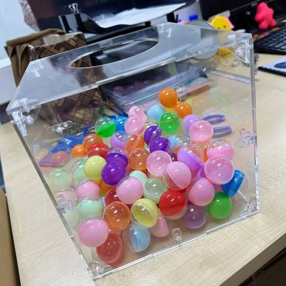 هدية علبة كرتون 200 مللي متر/300 مللي متر الاكريليك محظوظ رسم صندوق واضح الاكريليك لتقوم بها بنفسك صندوق التصويت القابلة للإزالة صندوق عرض أكريليك شفاف