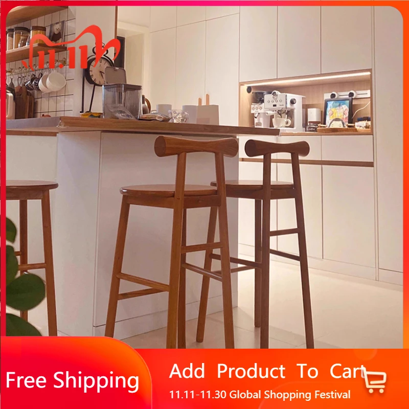 

Accent High Bar Stools Modern Minimalist Relaxing Comfortable Barstools Aesthetic Vanity Bancos De Bar Lounge Suite Furniture