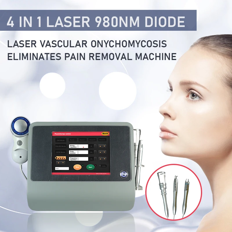 ADG BEST 30W 980 Diode Laser Blood Vessels Removal Nail Fungus Laser Vascular Removal Machine Remove Spider Veins