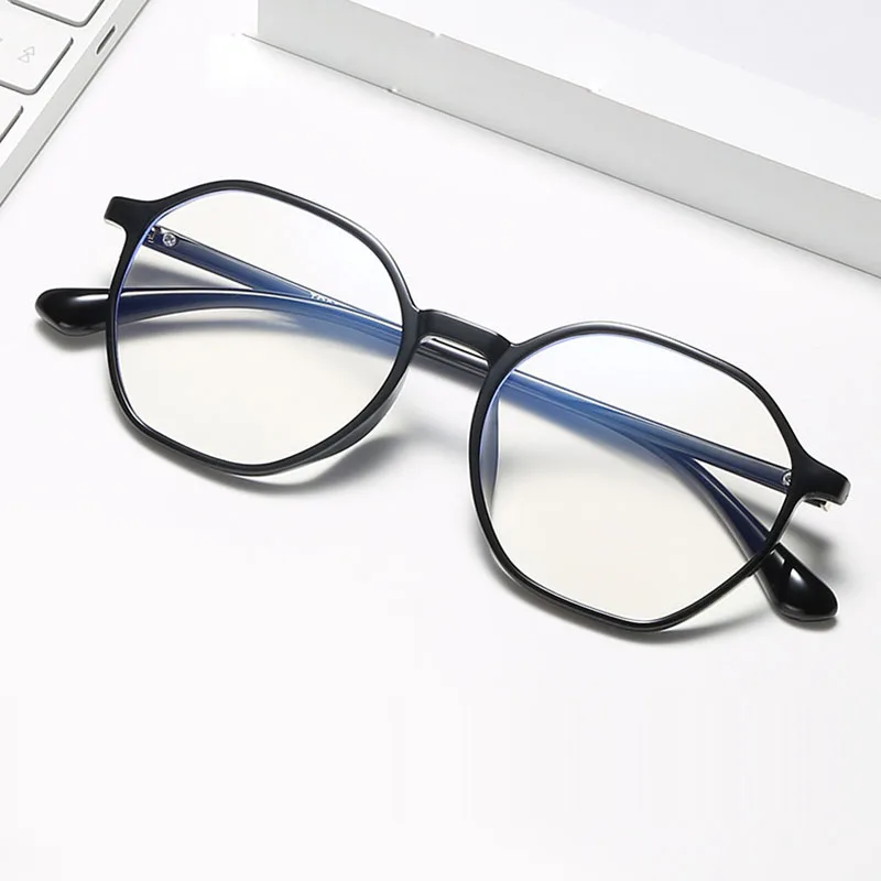 TR90 Material Eye Glasses Frames Women Polygon Shape Anti Blue Light Men’s Eyewear Frames Light Weight Computer Glass