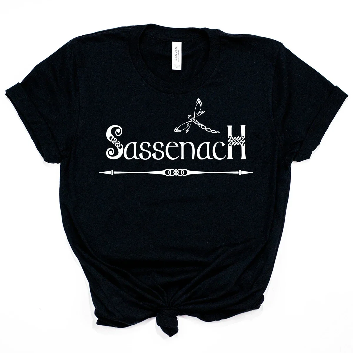 Women Sassenach Shirt Claire Jamie Fraser T-Shirt Outlander Book Series Tee Sassenach Celtic Knot Shirts Tumblr Casual Tops 2024