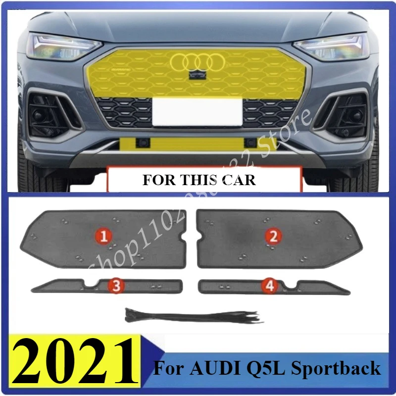 

Insect-proof Air Inlet Protect Cover Airin Insert Net Vent Racing Grill For AUDI Q5L Sportback 2021 Filter