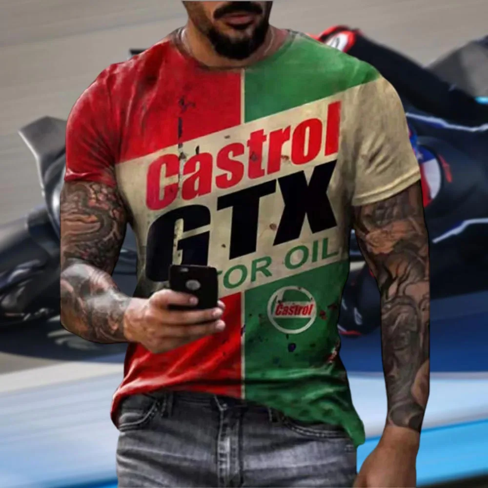 

Slim - Fit Three - Dimensional Men's Summer Riding T - Shirt - New Casual Moto Style with Quick - Dry Technology