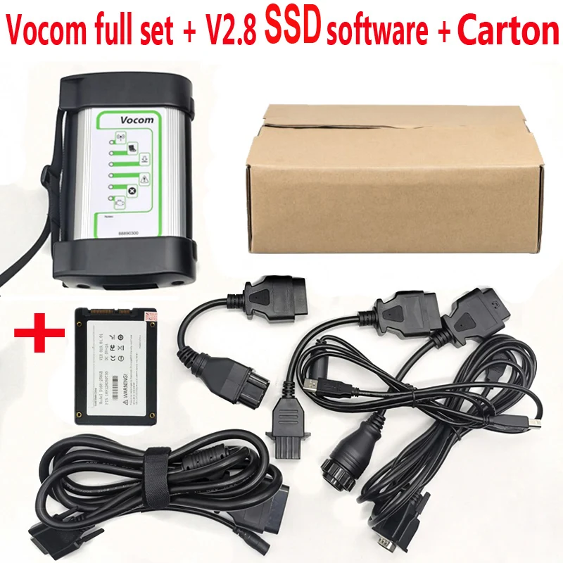 Tech Tool V2.8 PT SW software For Vocom 88890300 Interface tech Diagnosis Heavy Duty Truck OBD 2 cable Scanner Diagnostic Tool