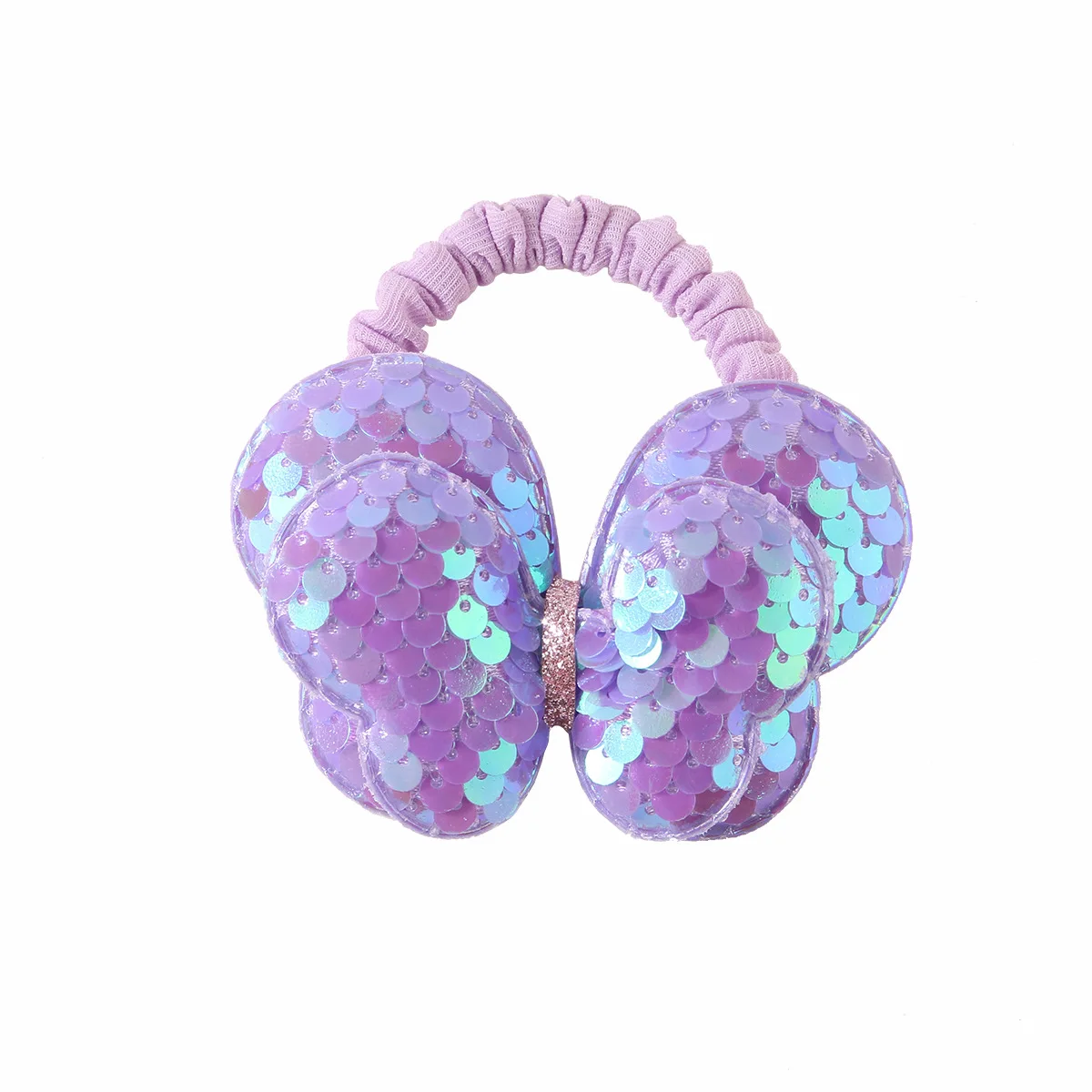 Conjunto de Scrunchie fino para niñas, lazo para el pelo con purpurina de primera calidad, elástico suave, accesorio para cola de caballo que no se rompe, regalo brillante para niños