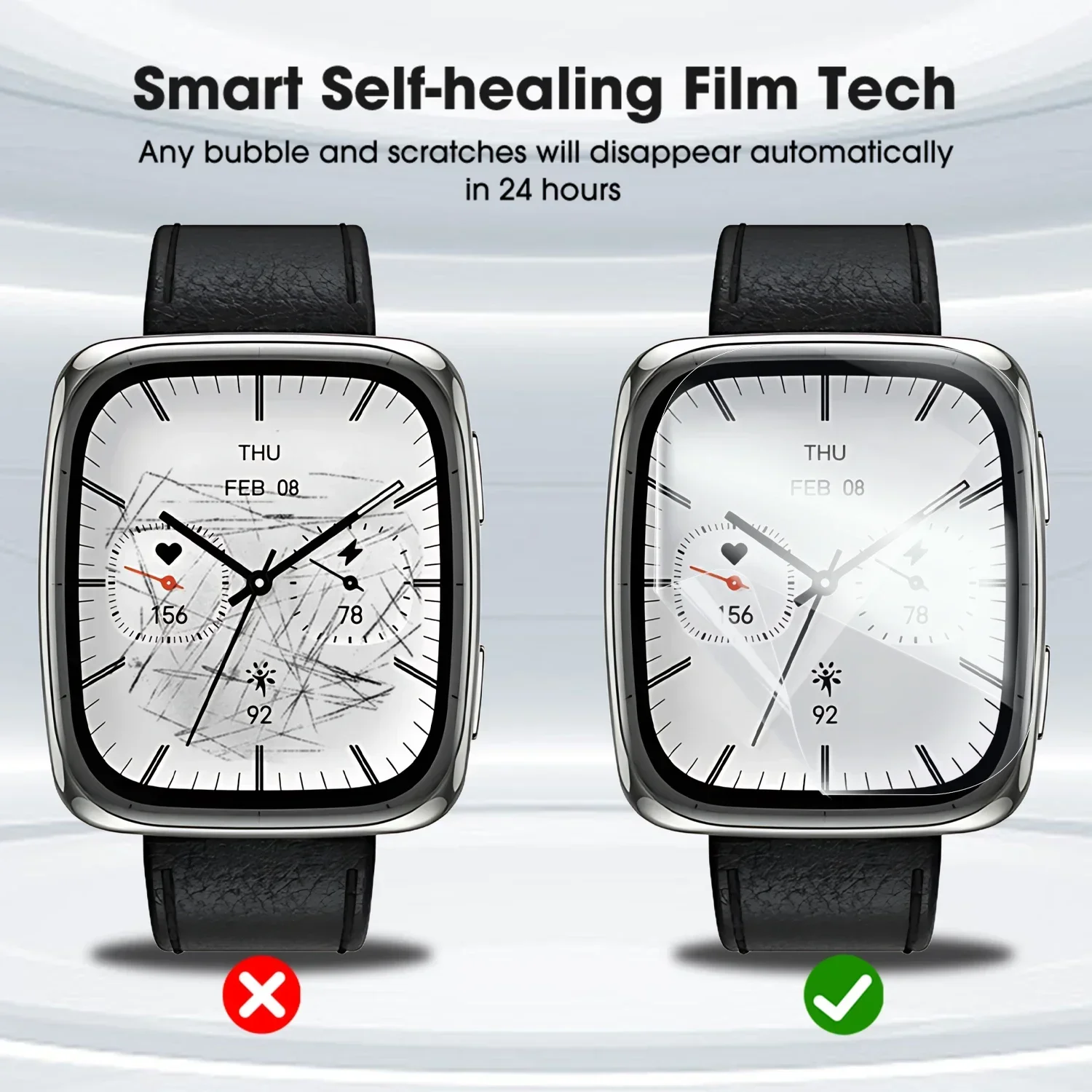 1-10PCS for Amazfit Active 2 Square Hydrogel Films Soft Screen Protectors Smart Watch 3D Full Cover Anti Scratch Film Not Glass