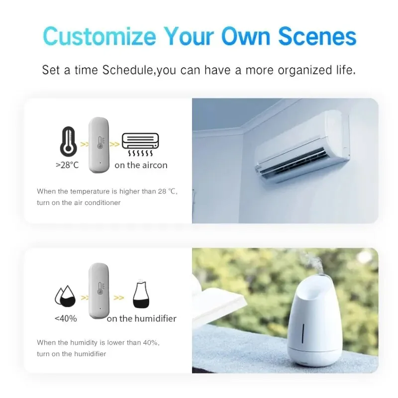 Czujnik temperatury i wilgotności Zigbee, miernik temperatury i wilgotności w pomieszczeniach, higrometr do Ewelink Home Assistant ﻿ Automatyka 2mqtt