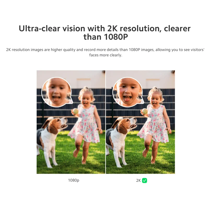 Xiaomi Campanello Intelligente 3S IP65 Impermeabile 2K Ultra HD Visione Notturna Batteria Lunga AI Riconoscimento Umano Video Campanello Intelligente