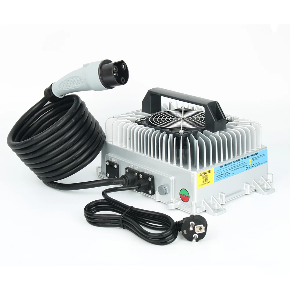 

48V40Amp Waterproof Fast Charger For 16S 56v 58.4v LiFePO4 Battery Pack EZGO TXT RXV Golf Cart Electric forklift Outdoor solar
