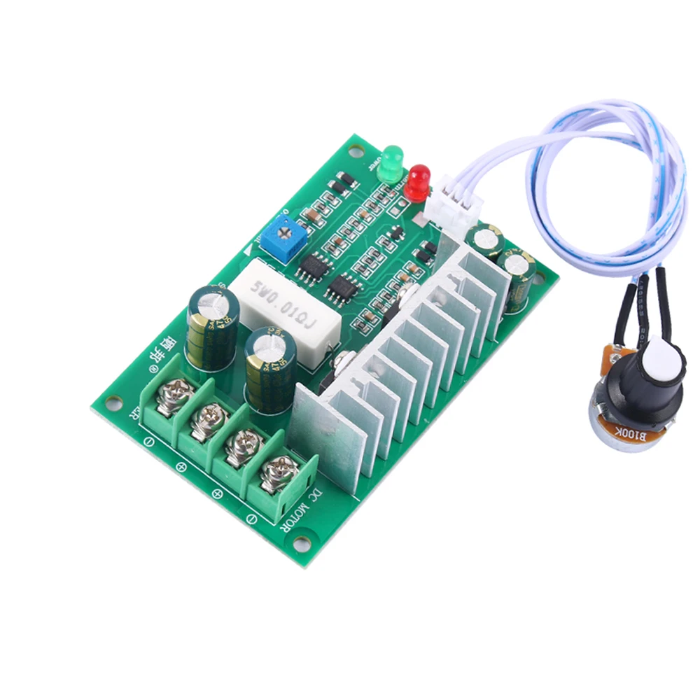 

PWM DC Motor Governor DC10-40V 15A Adjustable Motor Speed Controller with Over Current and Over Load Protection Motor Regulator