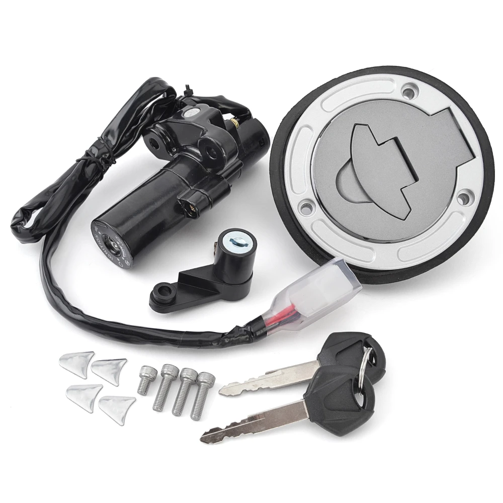 

Для Yamaha YZF250-A YZF R25 2019-2024 крышка топливного бака, переключатель зажигания, замок сиденья с комплектом ключей BS7-XH250-00