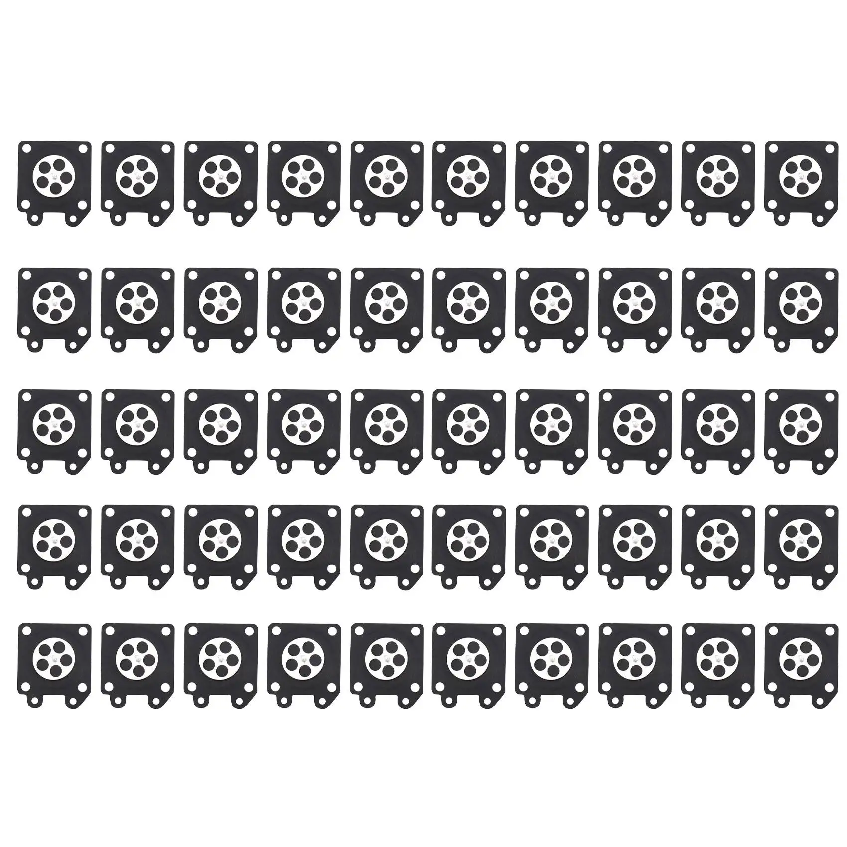 ABGE-50Pcs Carburetor Parts Chainsaw Carburetor Membrane Pads For Zama Chainsaw Carburetor 2500/3800/4500/5200/5800 Accessories
