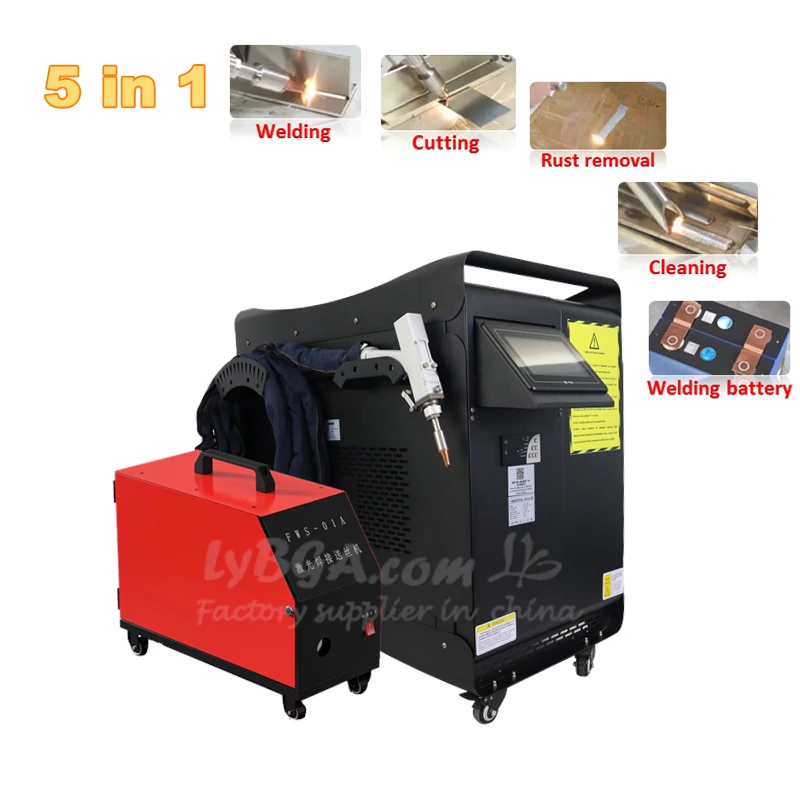 5 In 1 2000W Fiber Laser Welding Cleaning Cutting Soldering Machine Metal Removel Rust Machine Welder 1000W 1500W 3000W