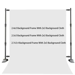 Kit de soporte de fondo, telón de fondo de doble barra transversal con fondo de Color sólido, adecuado para fotografía, decoración de fiesta