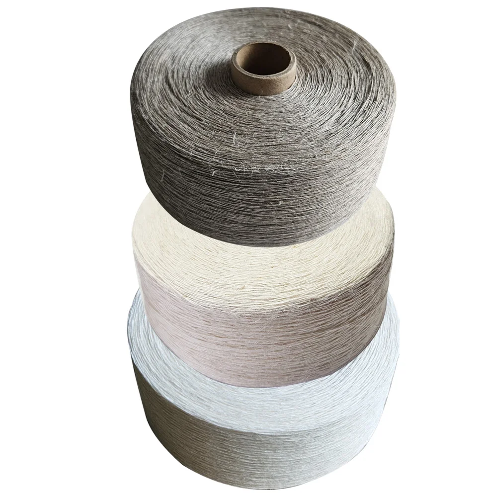 

Pure Natural Linen Ramie Yarn 1ply Or 2ply Knitting Yarn 100g Roll Diameter 0.3mm Eco-Friendly Fiber for Handcraft And DIY Proje