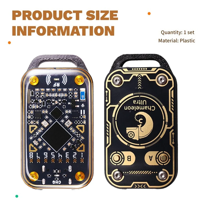 

B29C-Chameleon Ultra RFID Smart Chip Reader Smart Card Emulator NFC Duplicator+2XCUID/UID Card 125K 13.56M ID IC Card Decode