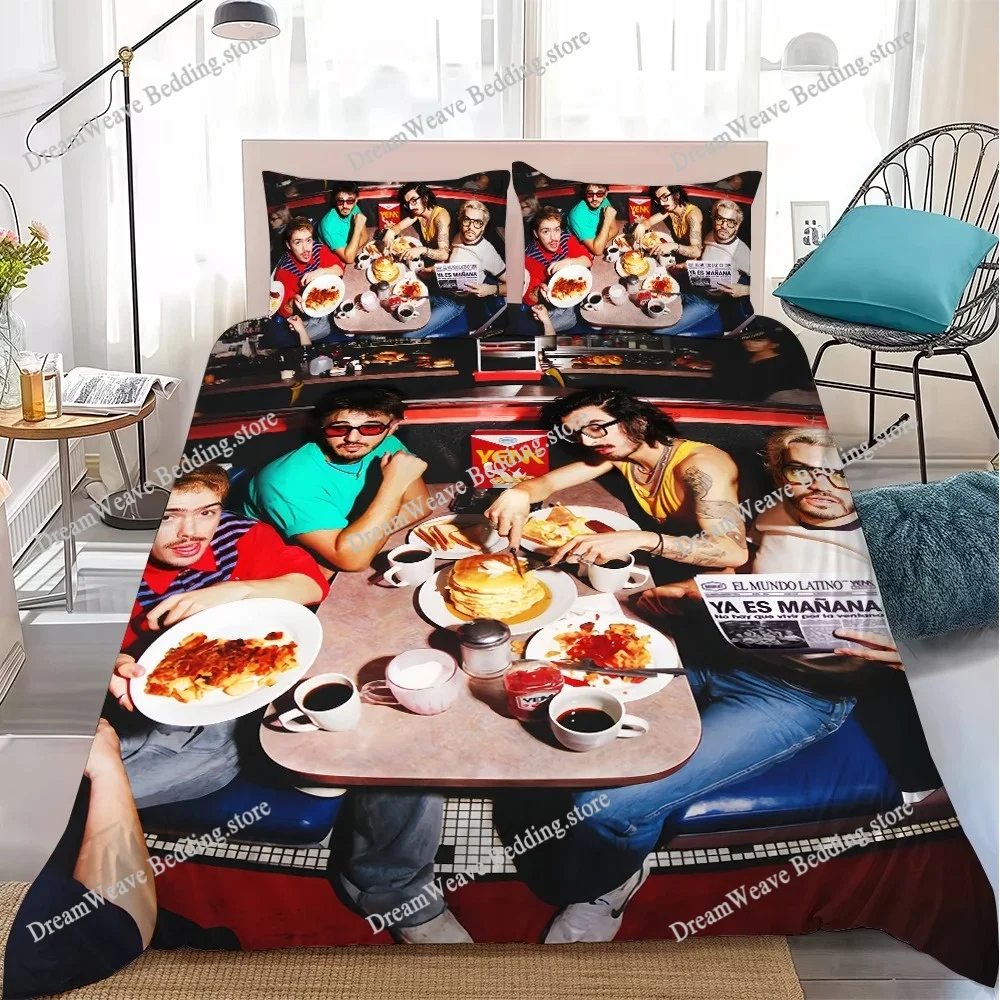 Music M-Morat Band Duvet Cover Set Home Style Bedding Soft Laundry Cotton Bed Student Dormitory Gift